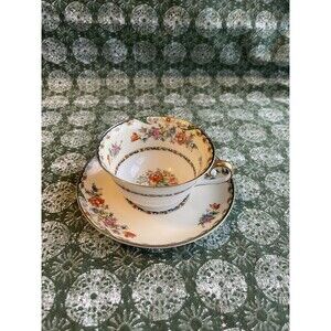 KPM Kingsley Flat Cup & Saucer Set Germany 1929-1949